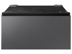 Samsung WE702NZ Bespoke AI Laundry Combo™ Pedestal with Storage Drawer in Dark Steel