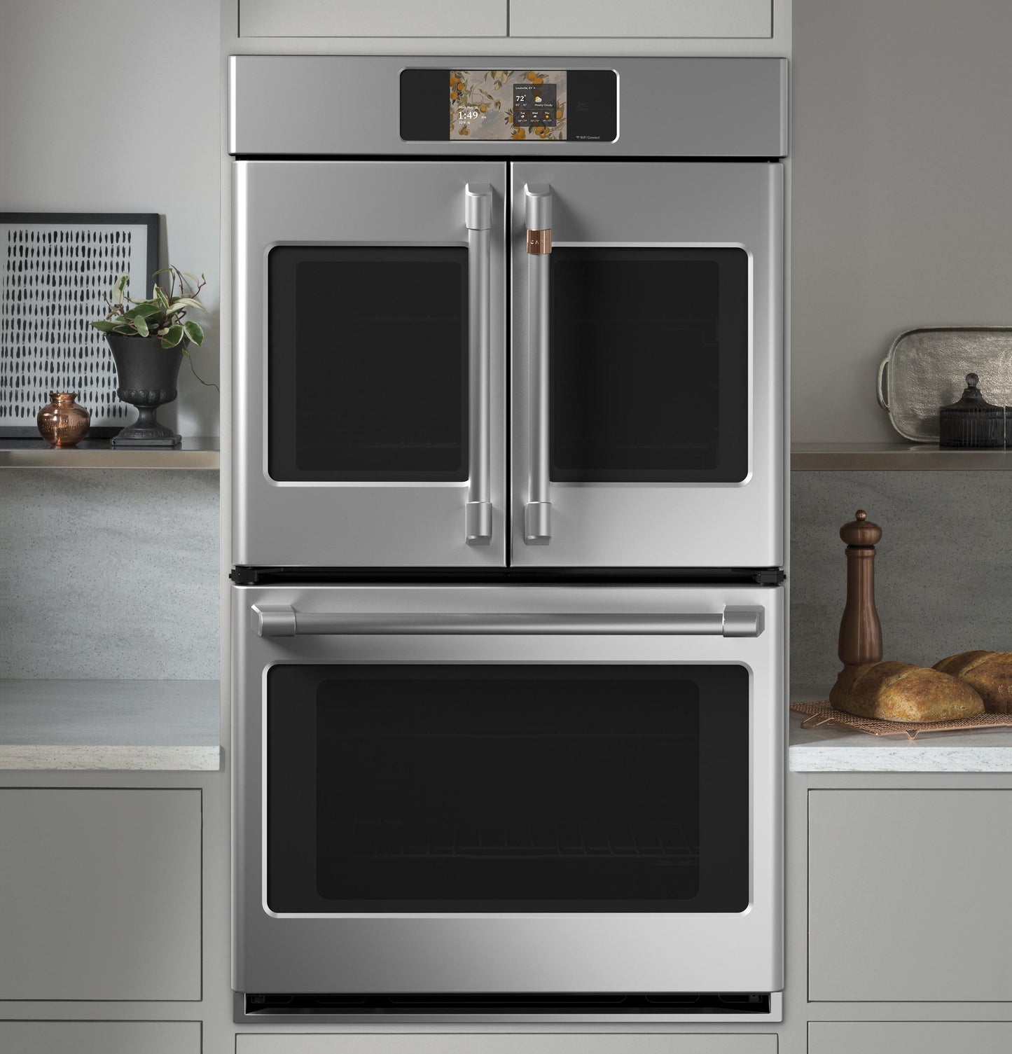 Cafe CTD90FP2ZS1 CAF(EBACK)™ Professional Series 30" Smart Built-In Convection French-Door Double Wall Oven
