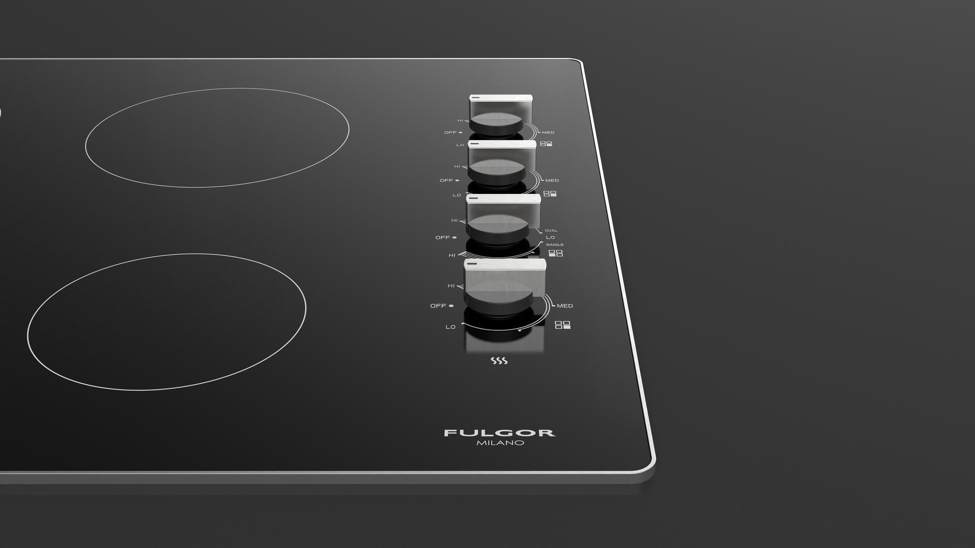 24" RADIANT COOKTOP WITH KNOBS