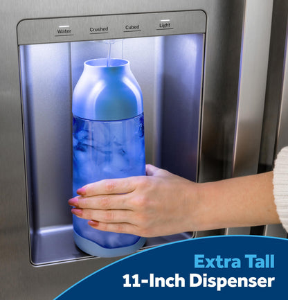 GZS24NYYFS GE® 23.6 Cu. Ft. Counter-Depth Side-By-Side Refrigerator with Extra Tall Dispenser and In-Door Icemaker