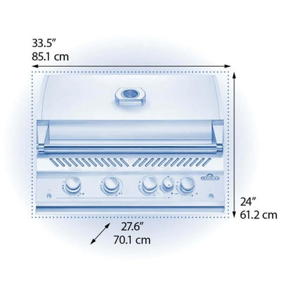 Napoleon Bbq BIG32RBNSS1 Built-In 700 Series 32 with Infrared Rear Burner , Natural Gas, Stainless Steel