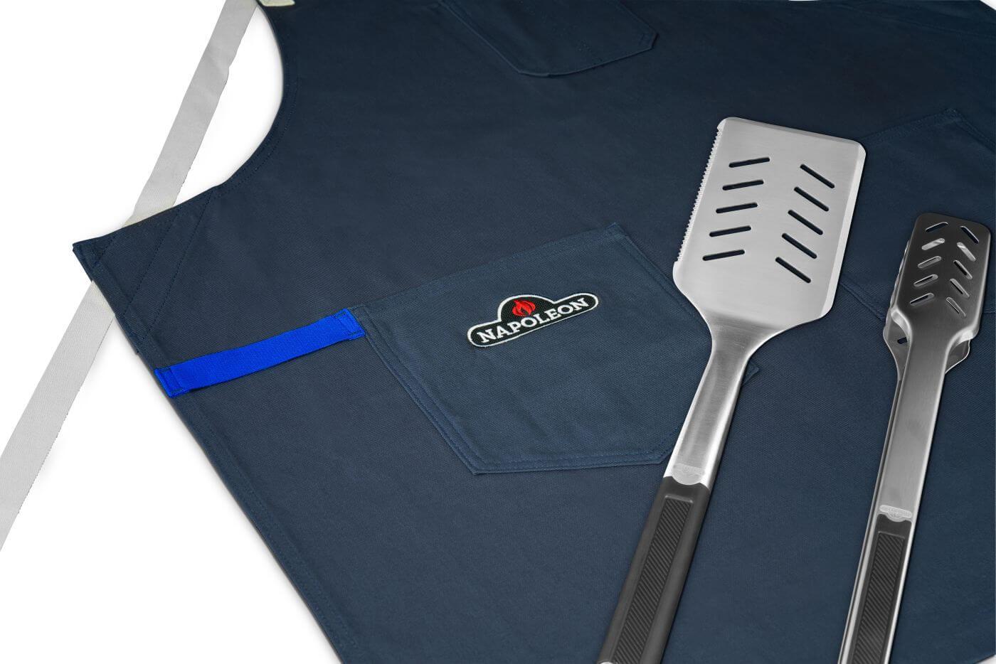 Napoleon Bbq P500VXRSIBPKPHM50 50thAnniversary Edition Prestige 500 Includes Commemorative Cover, Apron and Tool Set , Propane, Black and Blue