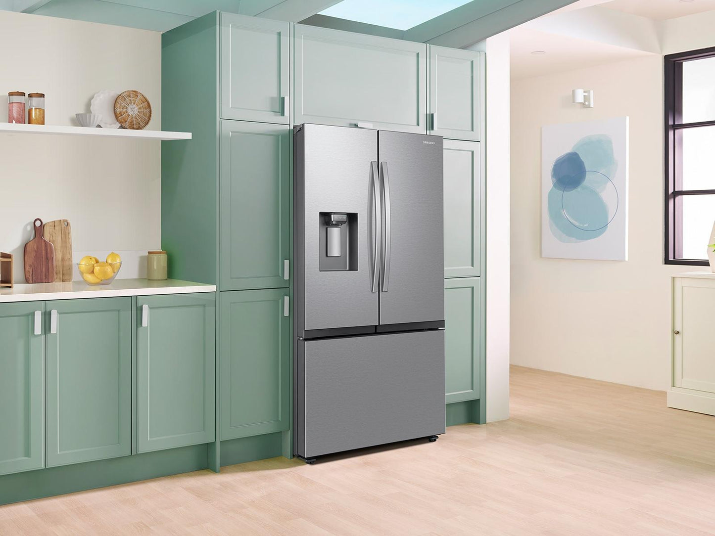 Samsung RF27CG5400SR Bespoke AI 3-Door French Door Mega Capacity  4 Types of Ice  26 cu.ft.