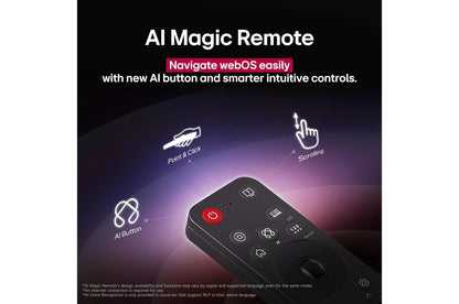 Lg OLED65G5WUA 65 Inch Class LG OLED evo AI G5 4K Smart TV 2025 with Supplied Wall Mount