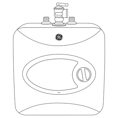 GE02P08BAR GE® 2.5 Gallon Electric Point of Use Water Heater