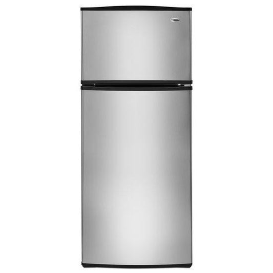 18 cu. ft. Top-Freezer Refrigerator with Optional Ice Maker - stainless steel