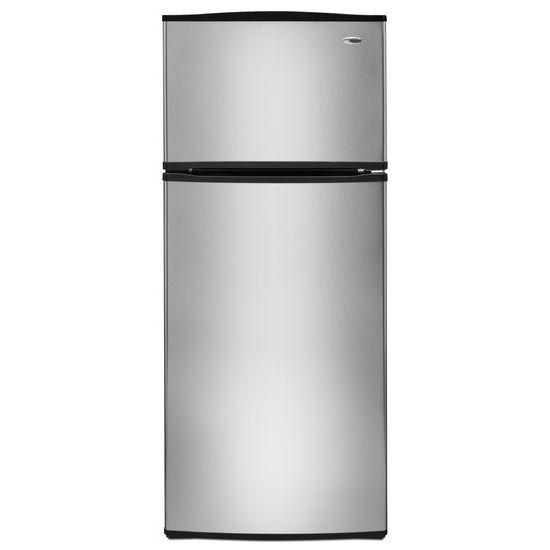 18 cu. ft. Top-Freezer Refrigerator with Optional Ice Maker - stainless steel