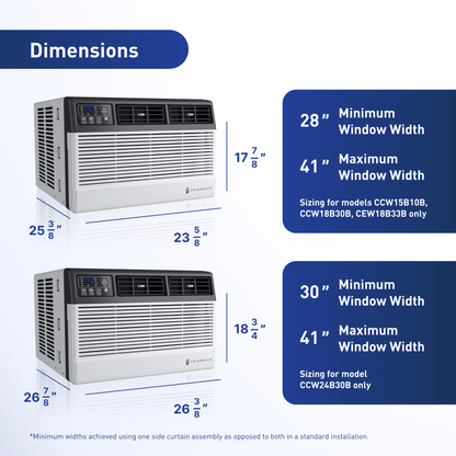 CCW08B10C Friedrich Chill Premier 8,000 BTU 115V Smart Window/Wall Air Conditioner - Cool Only