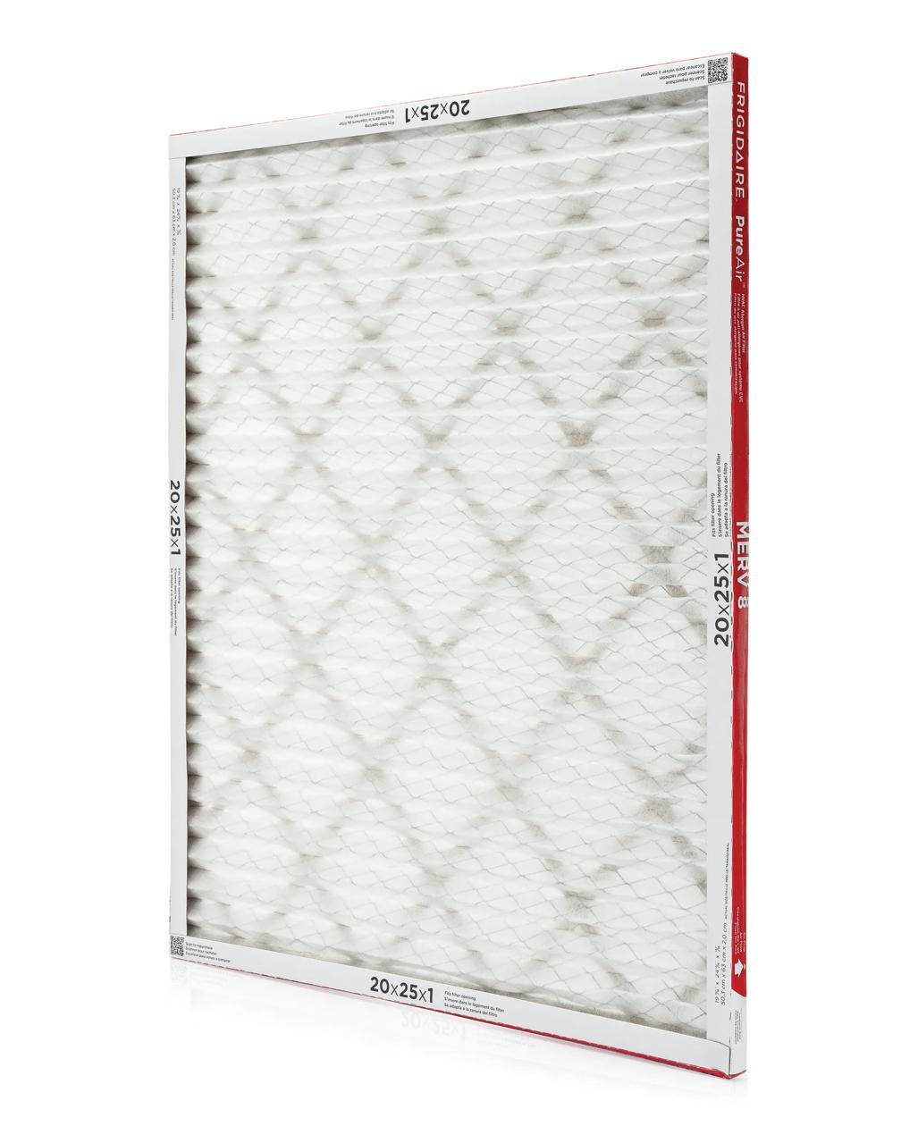 Frigidaire HVAC202586 PureAir® 20" x 25" x 1" MERV Allergen 8 Air Filter - 6 Pack