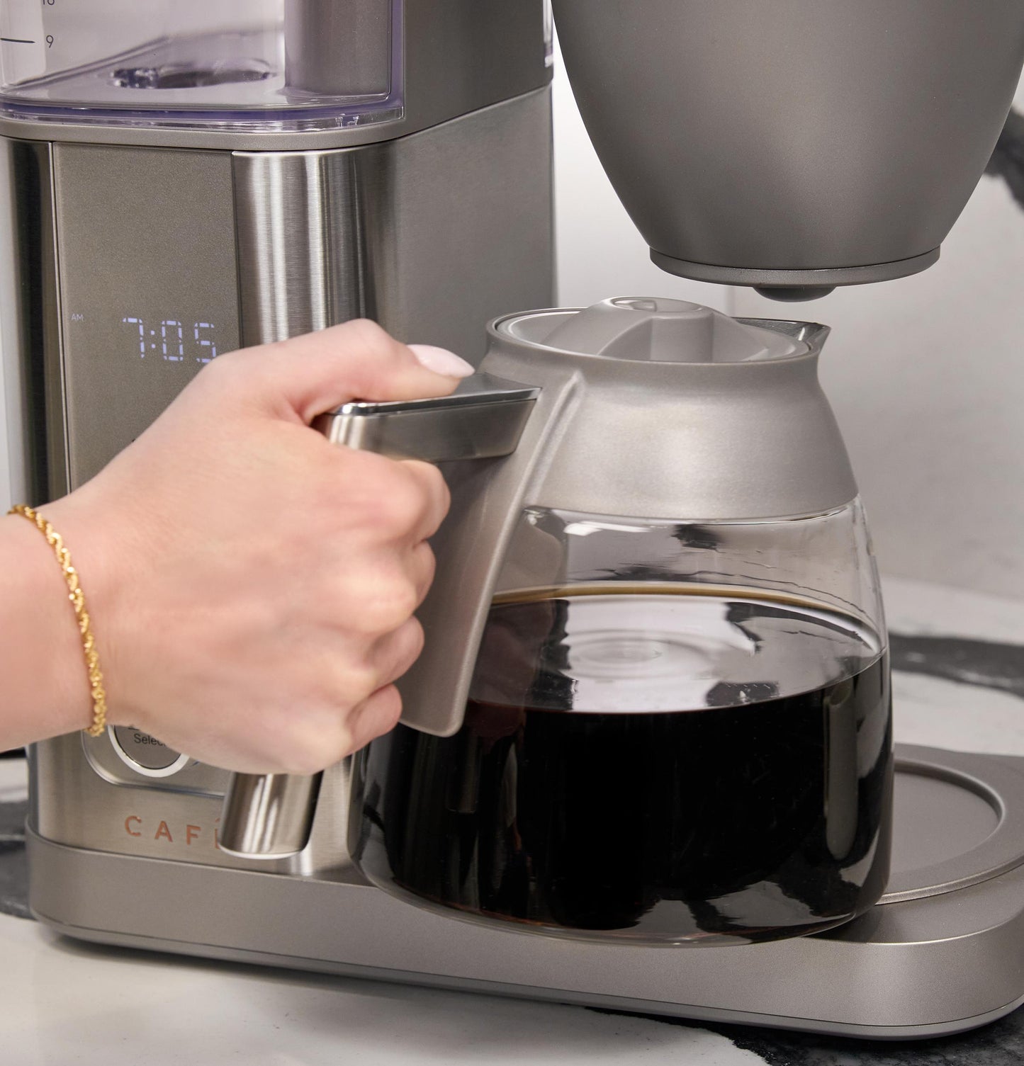 Cafe C7DGB11ZS1 CAF(EBACK)™ Specialty Drip Coffee Maker with Glass Carafe