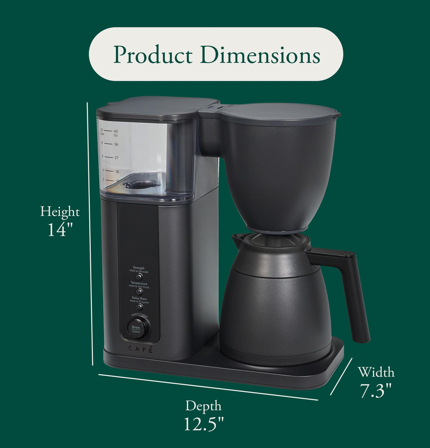 Cafe C7DTB11ZD5 CAF(EBACK)™ Specialty Drip Coffee Maker