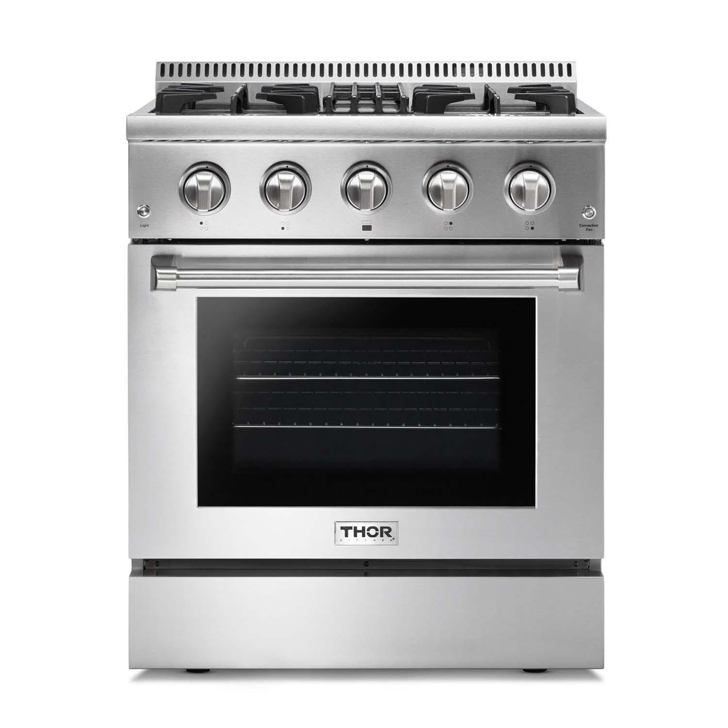 Thor Kitchen 30-inch Professional Dual Fuel Range - Hrd3088u/hrd3088ulp - Liquid Propane
