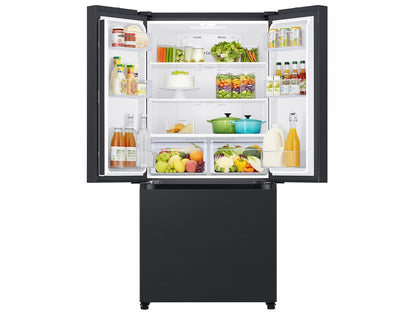 Samsung RF18A5101MT 18 cu. ft. Counter Depth 3-Door French Door Refrigerator in Matte Black Steel