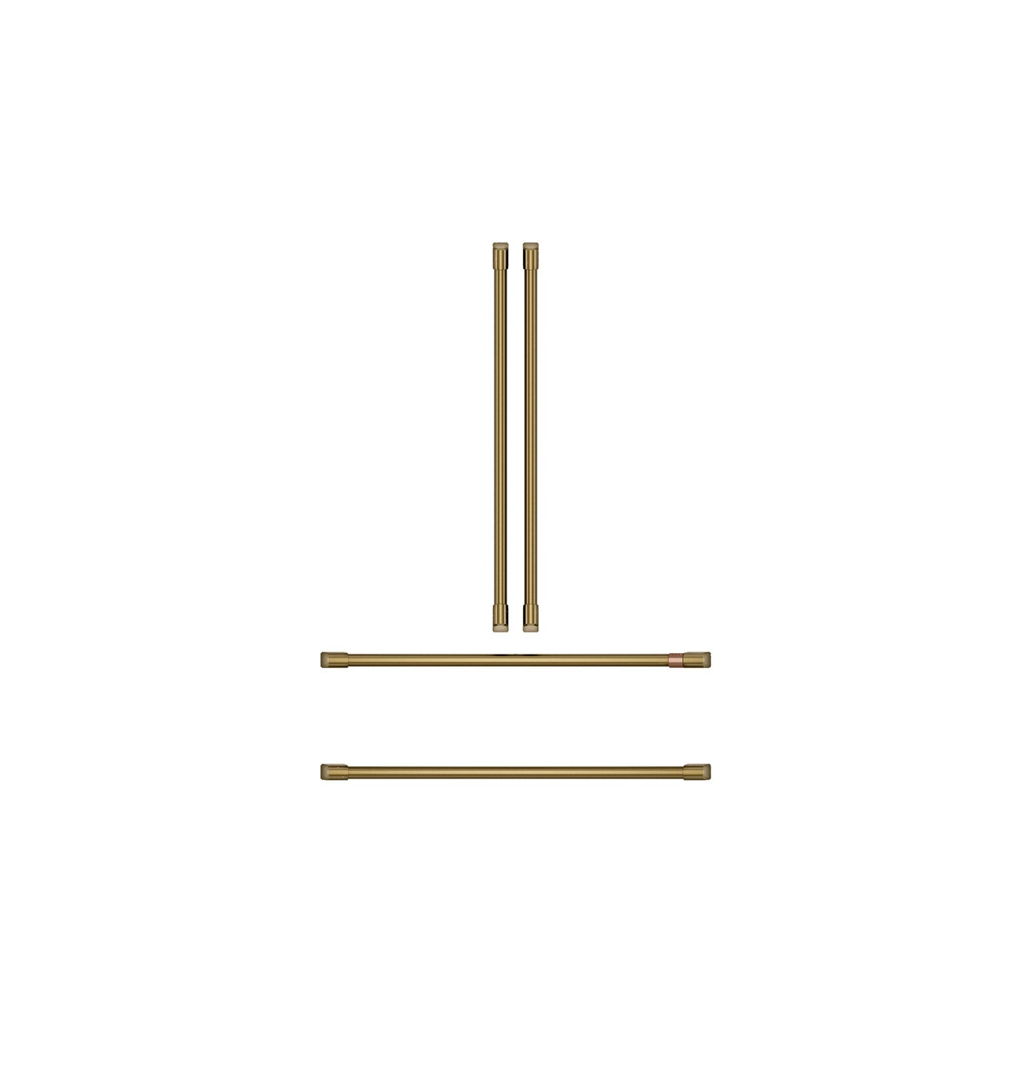 Cafe CXSB4H4PVCG CAF(EBACK)™ Refrigeration Handle Kit - Brushed Brass