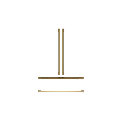 Cafe CXSB4H4PVCG CAF(EBACK)™ Refrigeration Handle Kit - Brushed Brass