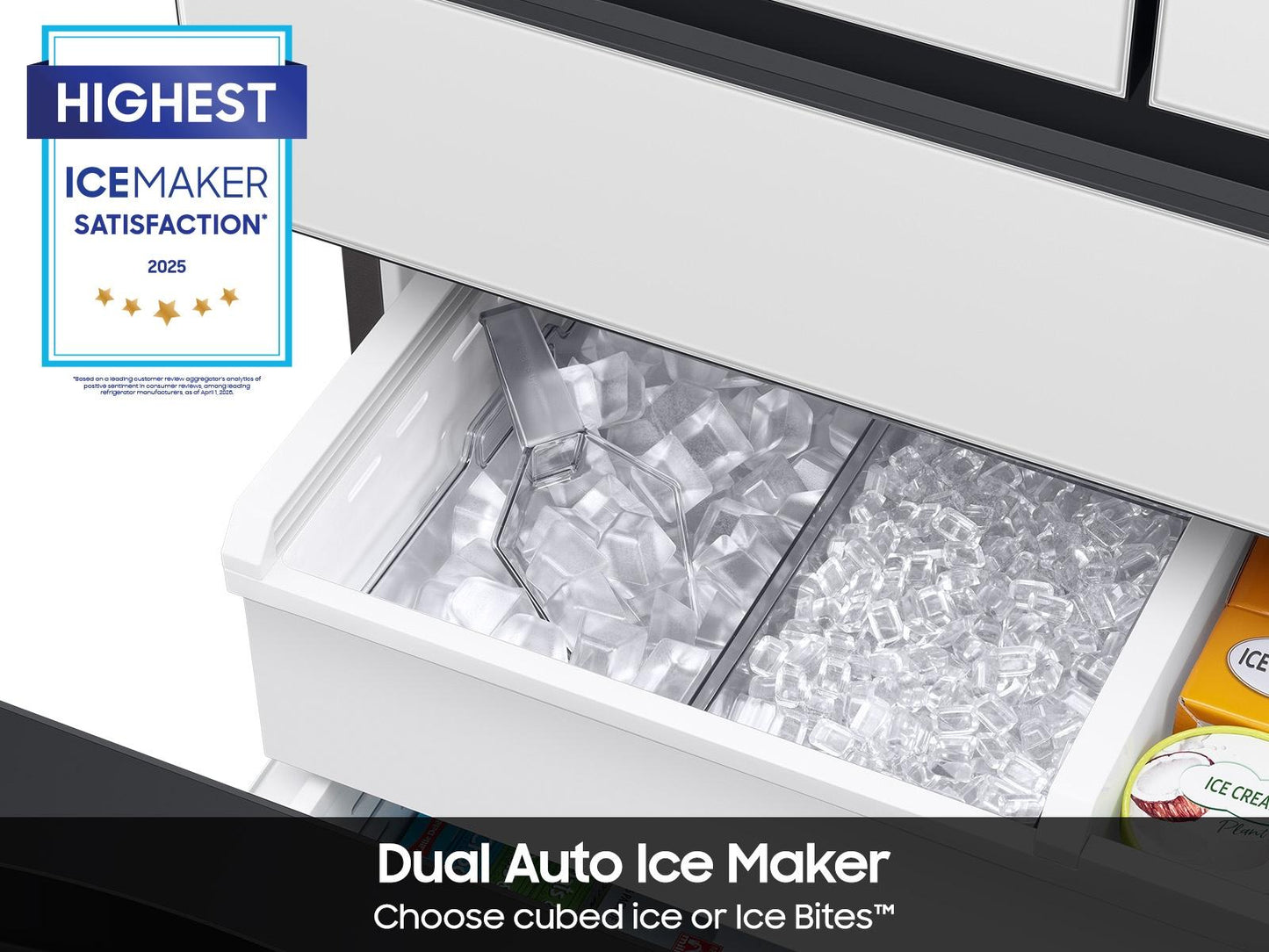 Samsung RF29BB86004M Bespoke 4-Door French Door Beverage Center™  Dual Ice Maker & Flex Zone™  29 cu.ft.
