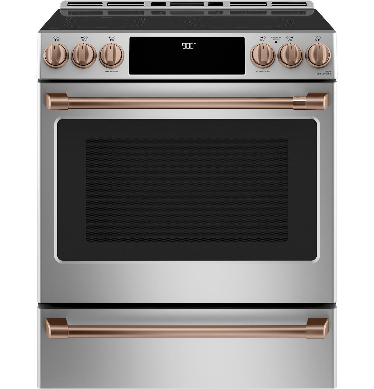 Cafe CXFCHHKPMCU CAF(EBACK)™ Front Control Induction Knobs and Handles - Brushed Copper