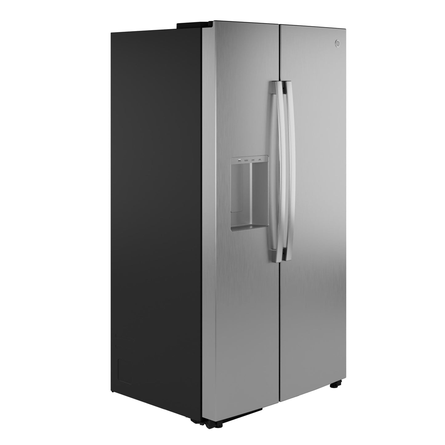 GZS24PYYFS GE® 23.5 Cu. Ft. Counter-Depth Side-By-Side Refrigerator with LED Light Walls and Extra Tall Dispenser