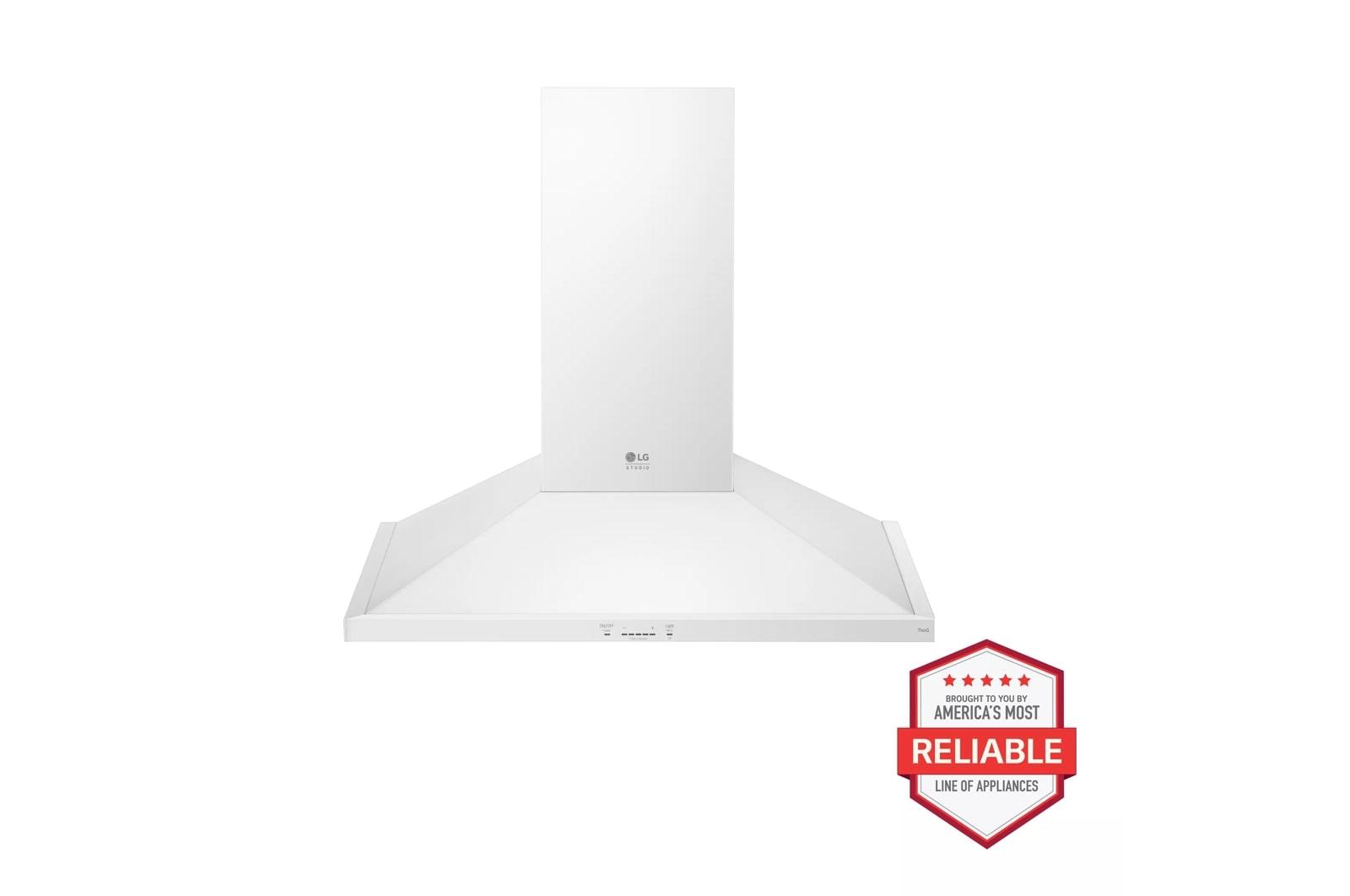 LSHD3680N LG STUDIO, 36" Chimney Style Hood, Essence White