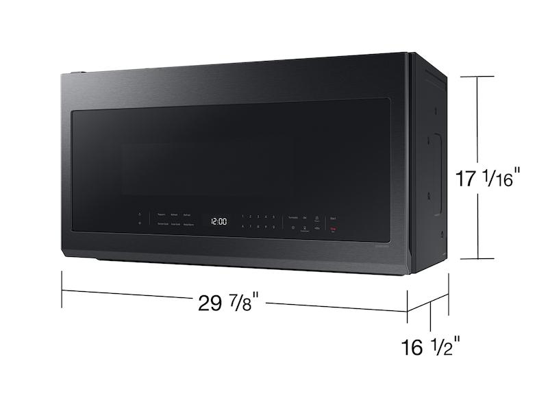 Samsung 2.1 cu. ft. Over-the-Range Microwave with Wi-Fi in Matte Black Steel