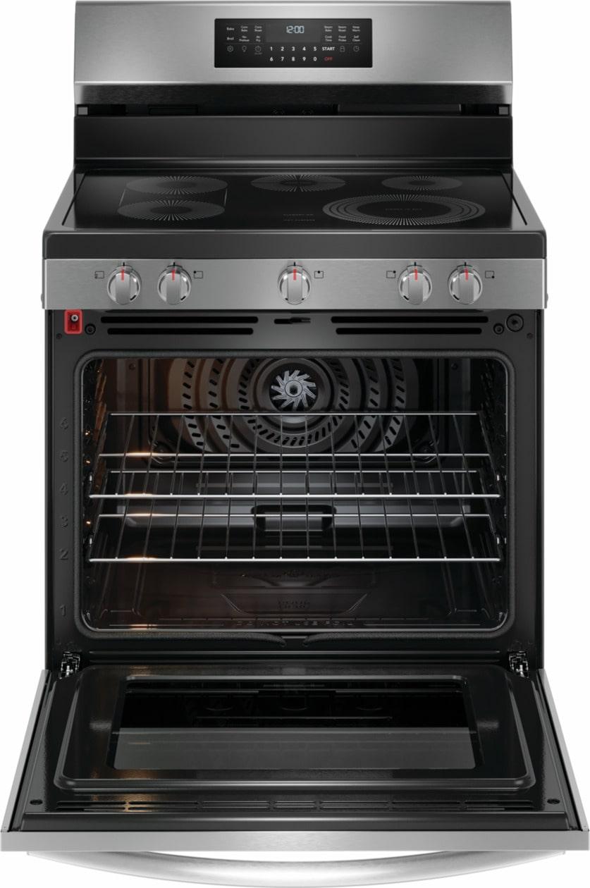 Frigidaire GCRE3060BF 30" Rear Control Electric Range with Total Convection