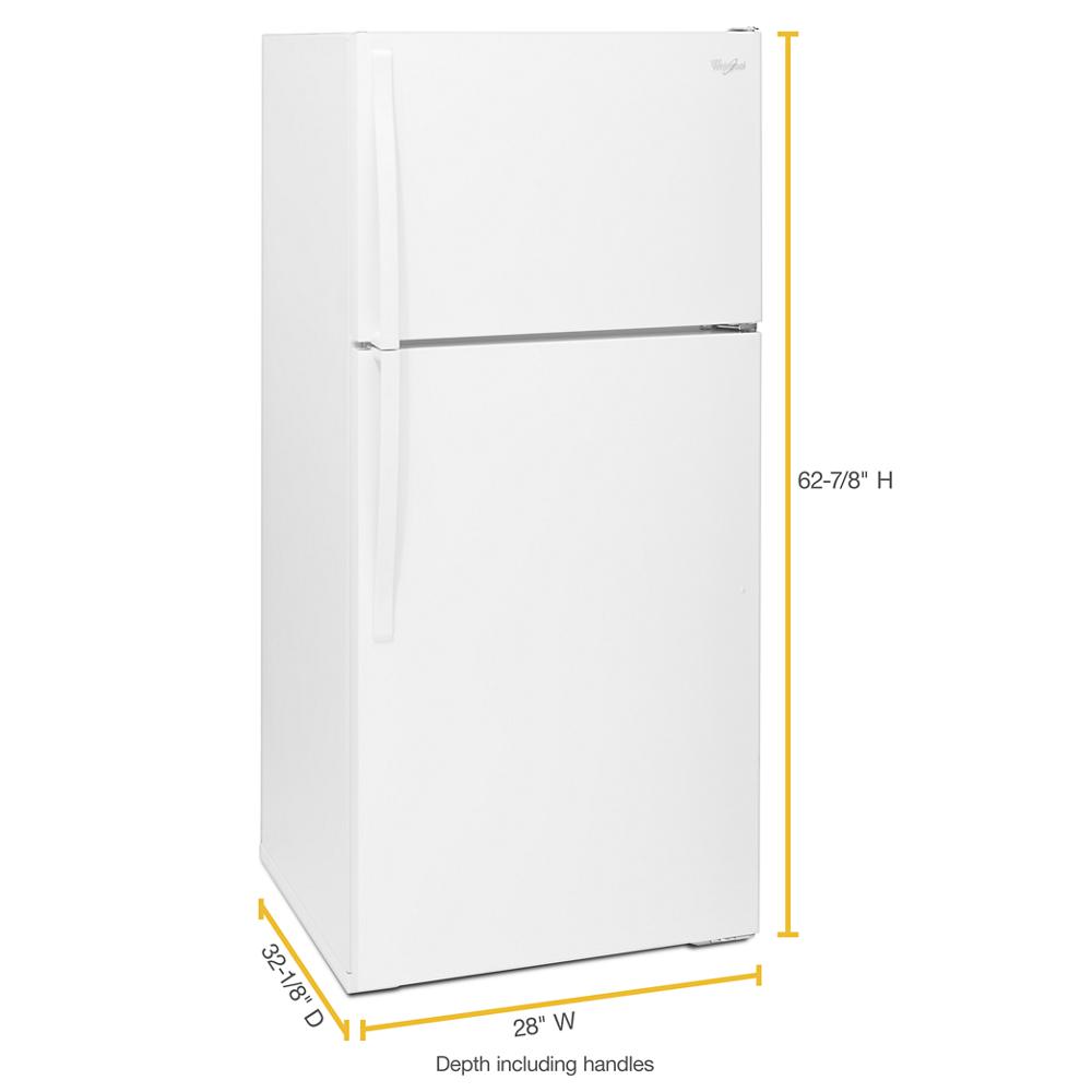 Whirlpool WRT134TFDW 28-inch Wide Top Freezer Refrigerator - 14 cu. ft.