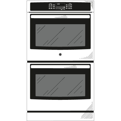 JT5500EJES GE® 30" Built-In Double Wall Oven with Convection