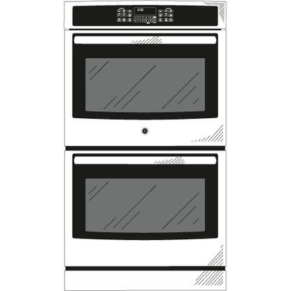JT5500EJES GE® 30" Built-In Double Wall Oven with Convection