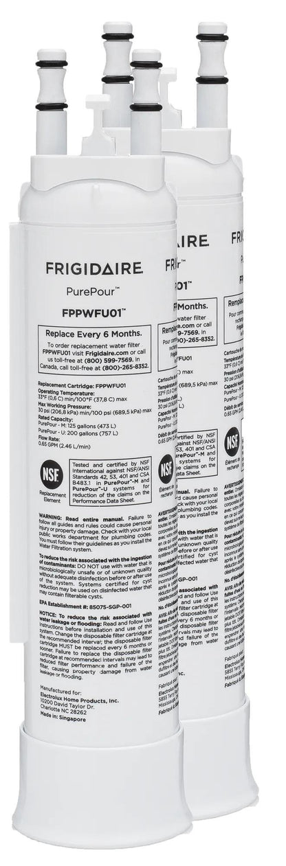 Frigidaire FPPWFU012PAK PurePour™ Water and Ice Refrigerator Filter PWF-1™ - Set of 2