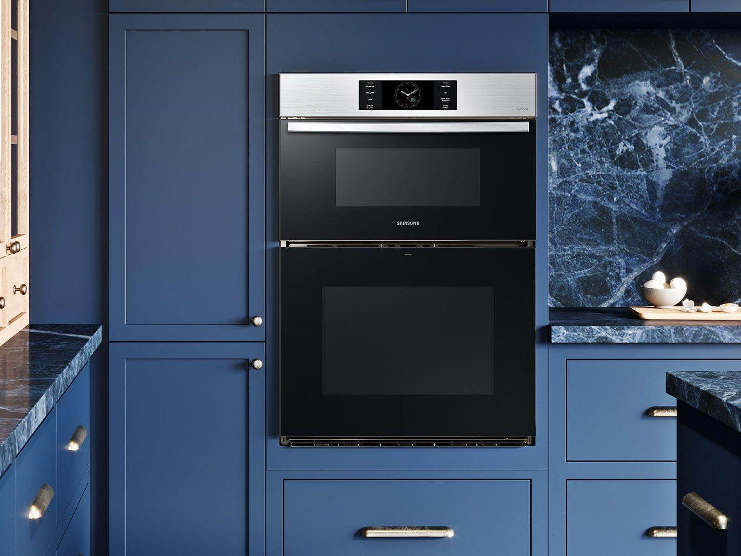 Samsung NQ70CG700DSR Bespoke Combi Wall Oven Dual Convection  Air Fry  1.9 cu.ft. & 5.1 cu.ft.