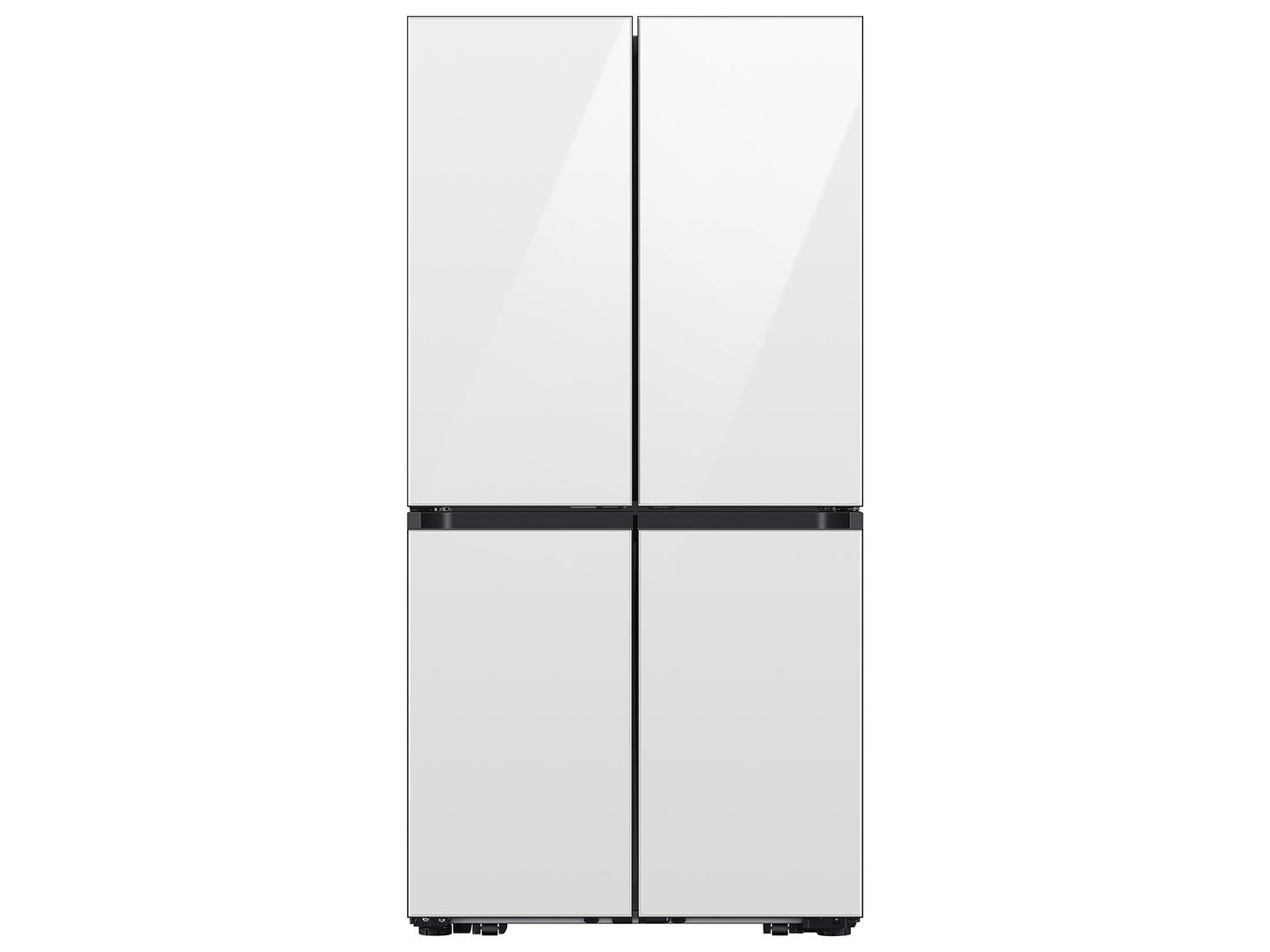 Samsung RM80F22WEW Bespoke 22 cu. ft. Counter Depth 4-Door French Door Refrigerator with Zero Clearance Fit & Food Showcase Door in White Glass