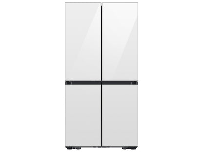 Samsung RM80F22WEW Bespoke 22 cu. ft. Counter Depth 4-Door French Door Refrigerator with Zero Clearance Fit & Food Showcase Door in White Glass