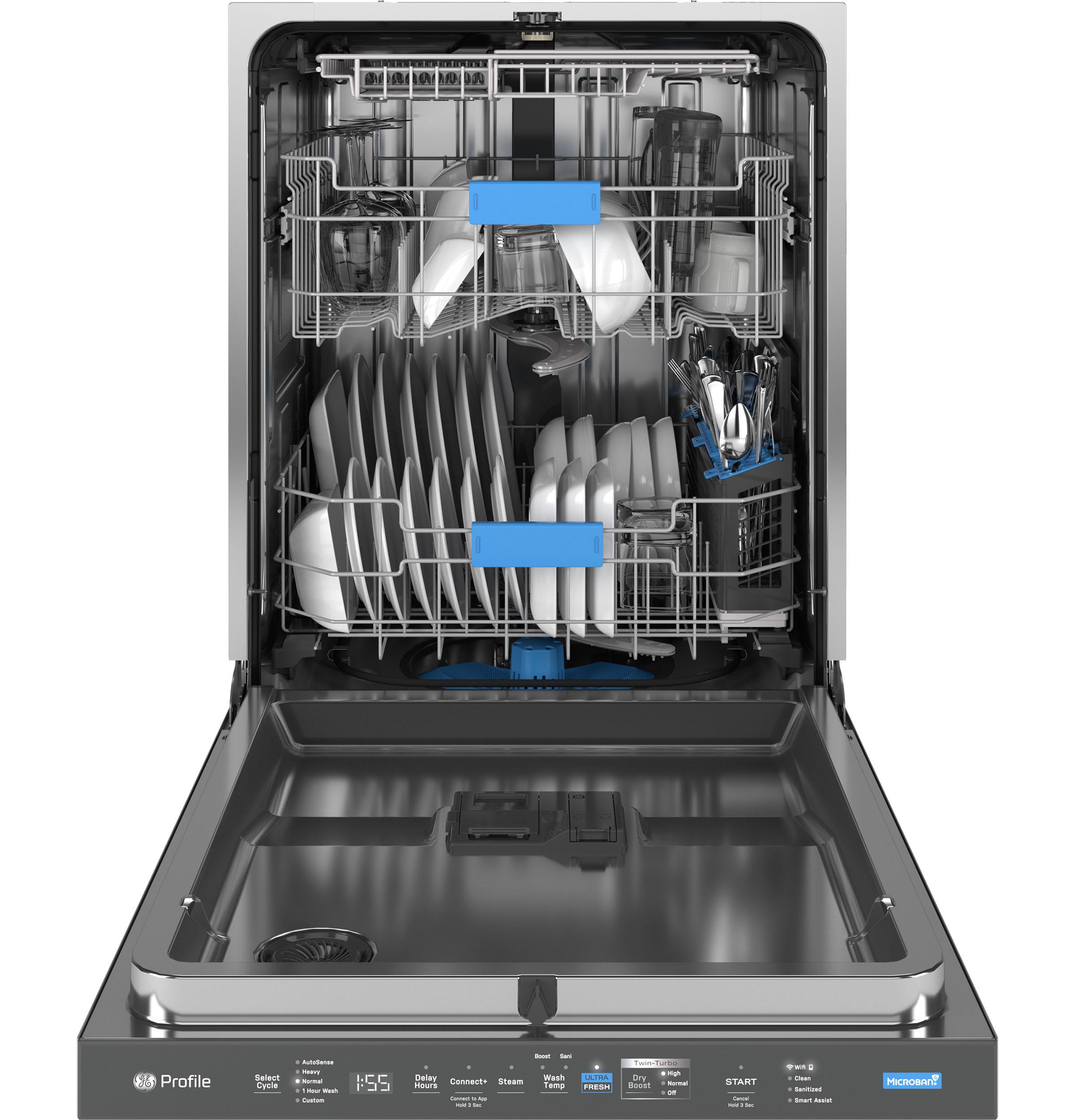 GE Profile™ ENERGY STAR Smart UltraFresh System Dishwasher with Microban™ Antimicrobial Technology with Deep Clean Washing 3rd Rack, 42 dBA