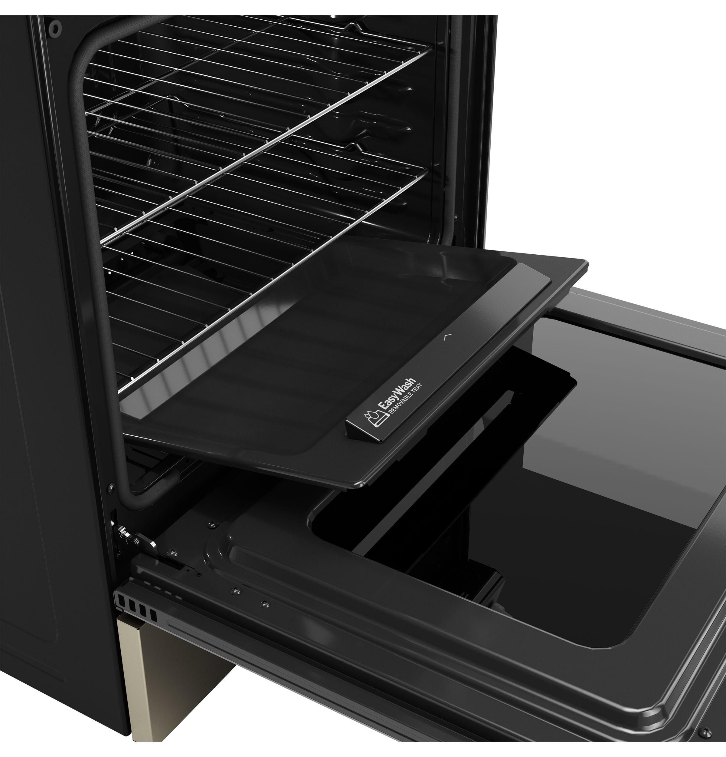 GGS600AVES GE® 30" Slide-In Front-Control Convection Gas Range with No Preheat Air Fry and EasyWash™ Oven Tray