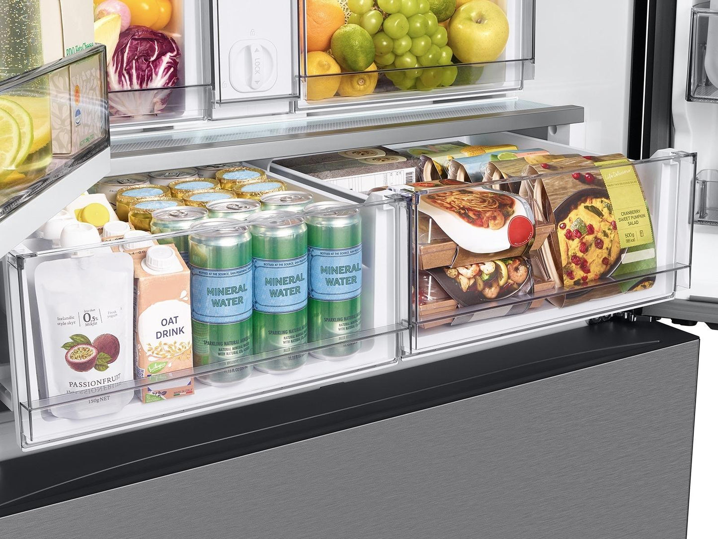 Samsung RF24BB6600QL Bespoke AI 3-Door French Door Beverage Center™  Dual Ice Maker  24 cu.ft.