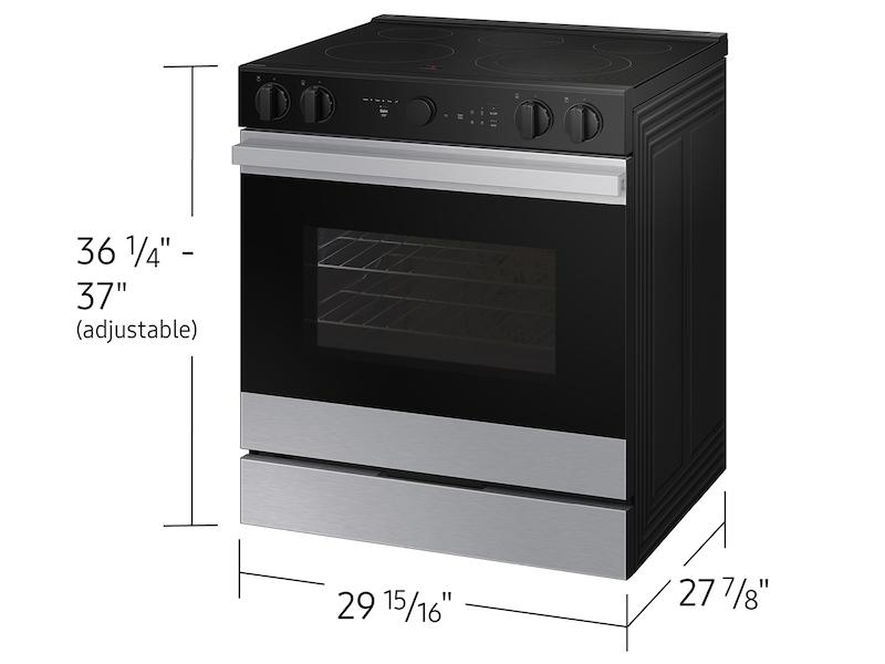 Samsung NSE6DG8500SR Bespoke 6.3 cu. ft. Smart Slide-In Electric Range with Air Sous Vide & Air Fry in Stainless Steel