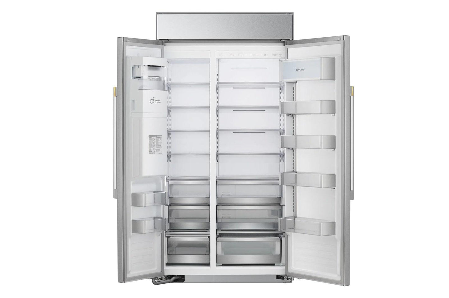 US26WBB92S LG SIGNATURE 26 cu. ft. Smart Side-by-Side Built-In Refrigerator with Ice & Water Dispenser