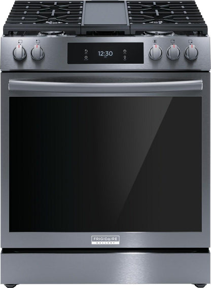 Frigidaire GCFG3060BD 30" Front Control Gas Range with Total Convection