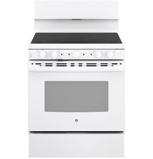 JB480DYWW GE® ENERGY STAR® 30" Free-Standing Electric Radiant Smooth Cooktop Range