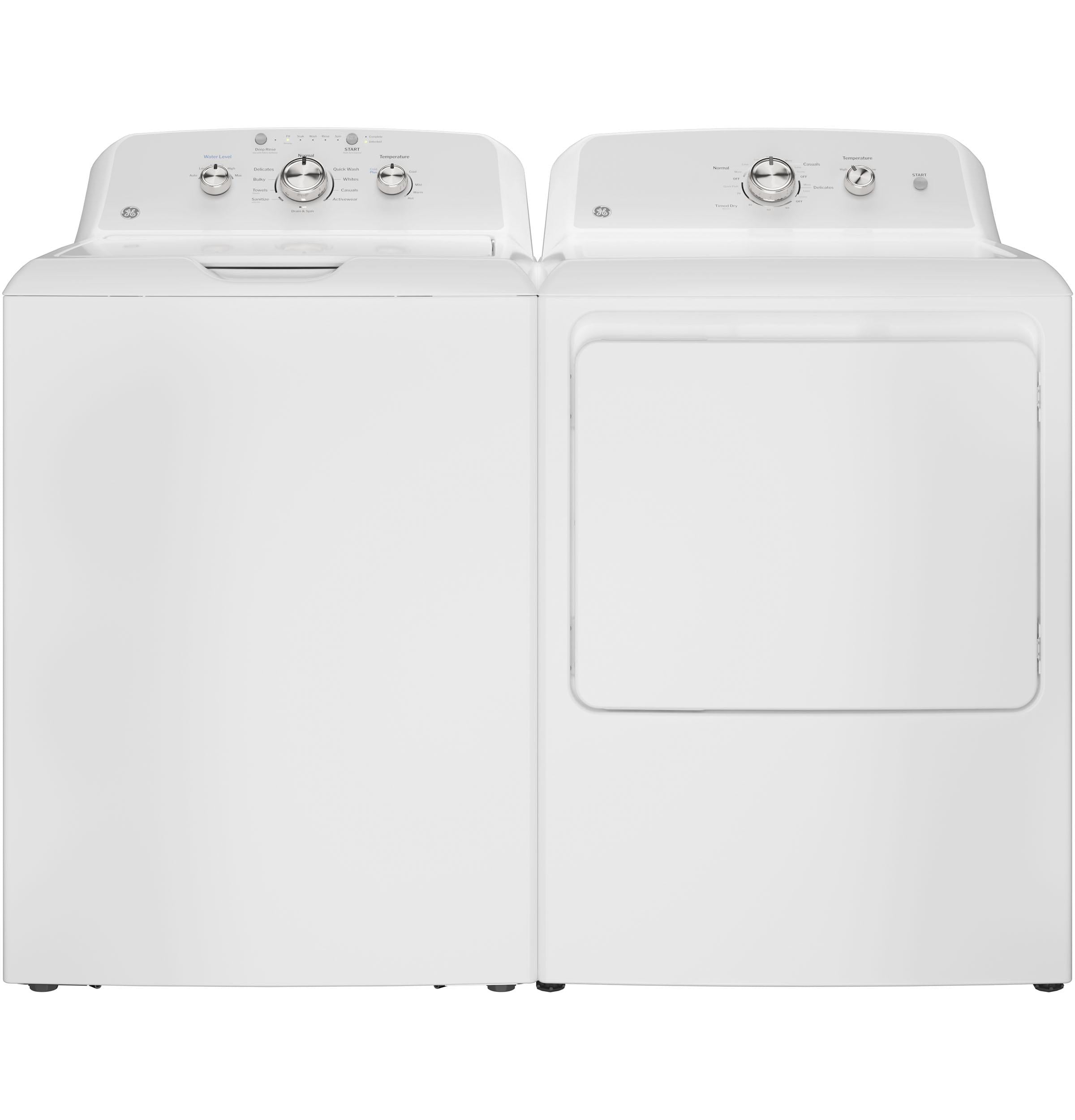 GTX38GASWWS GE® 6.2 cu. ft. Capacity Gas&#x00A0;Dryer with Up To 120 ft. Venting and Shallow Depth&#x200B;