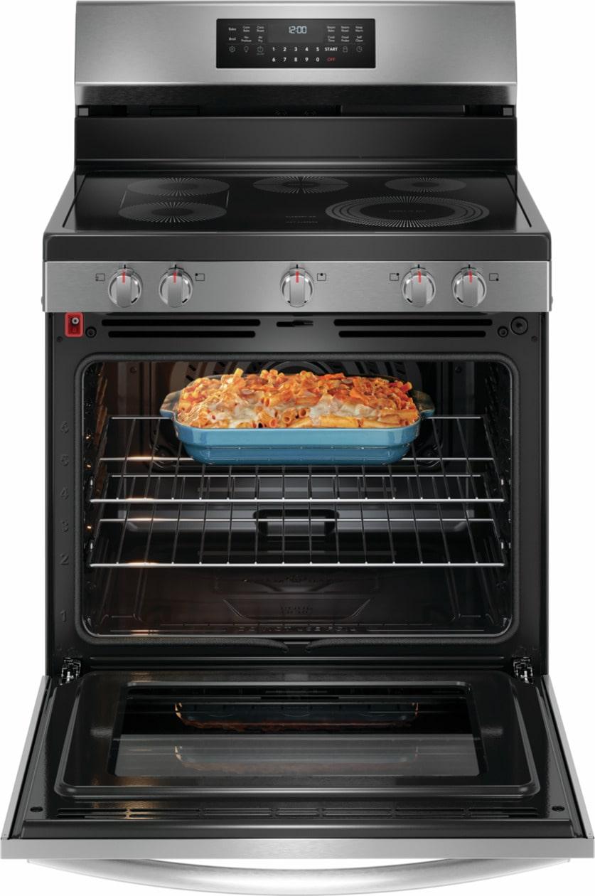 Frigidaire GCRE3060BF 30" Rear Control Electric Range with Total Convection