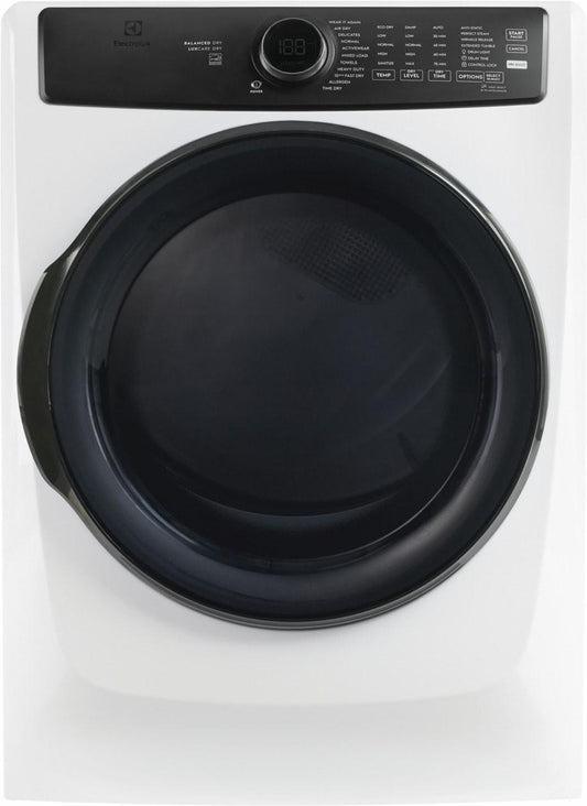 Electrolux ELFG7738AW Front Load Perfect Steam™ Gas Dryer with LuxCare® Dry and Instant Refresh - 8.0 Cu. Ft.