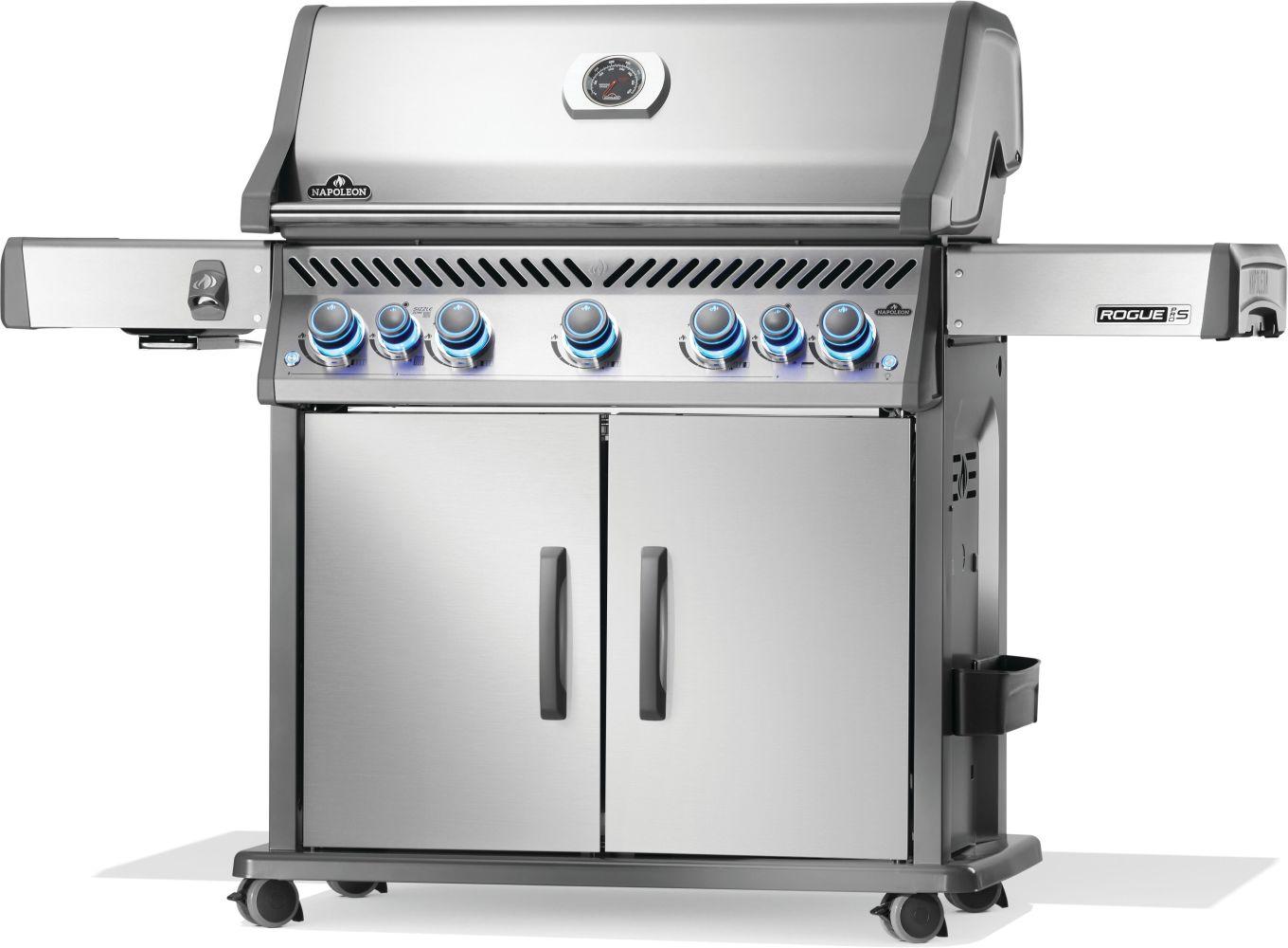 Napoleon Bbq RPS625RSIBNSS2 Rogue PRO-S 625 RSIB with Infrared Side and Rear Burner , Natural Gas, Stainless Steel