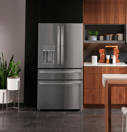 PXD22BYPFS GE Profile™ 22.4 Cu. Ft. Smart Counter-Depth Fingerprint Resistant 4-Door French-Door Refrigerator with Door In Door