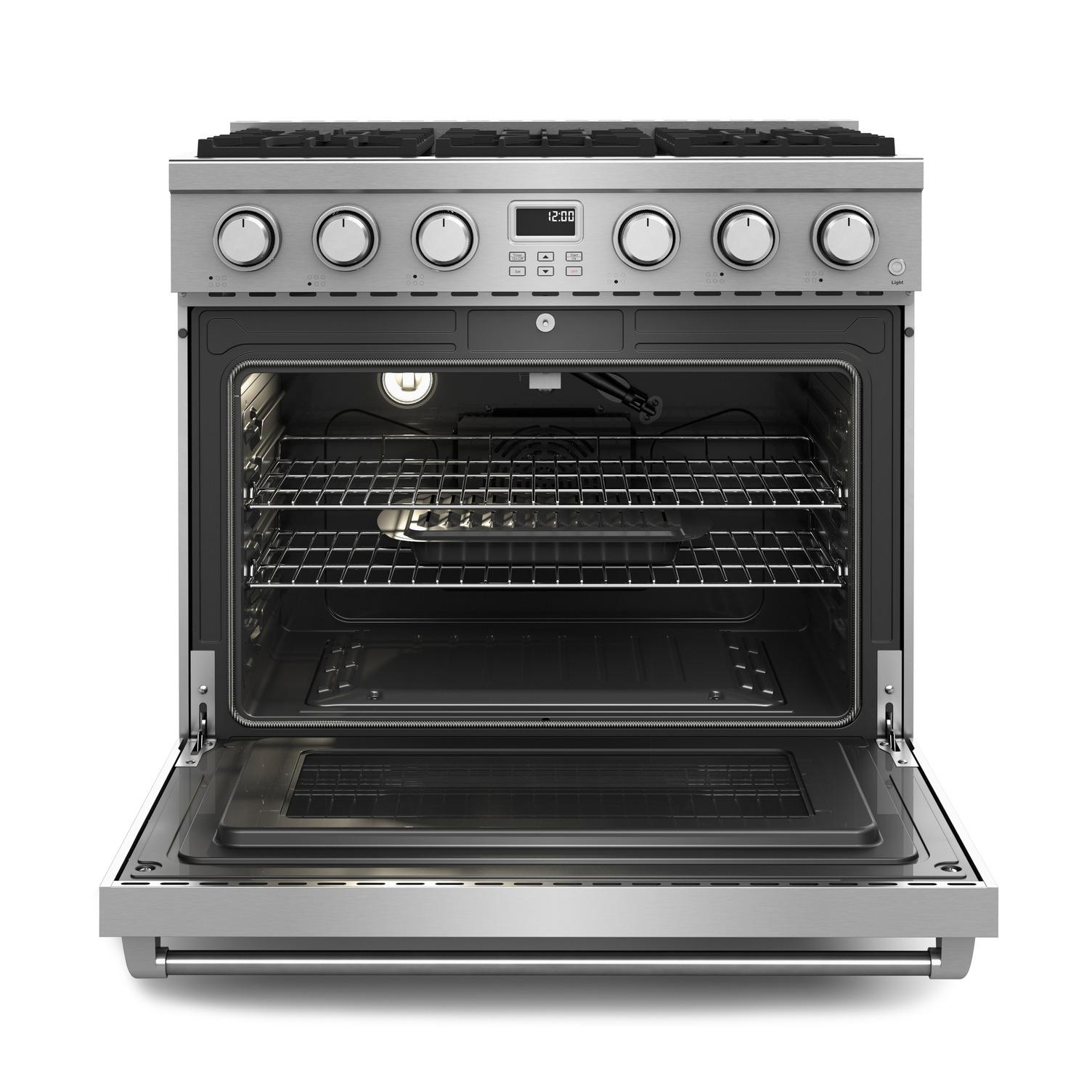 Thor Kitchen 36-inch Contemporary Professional Gas Range - Arg36/arg36lp