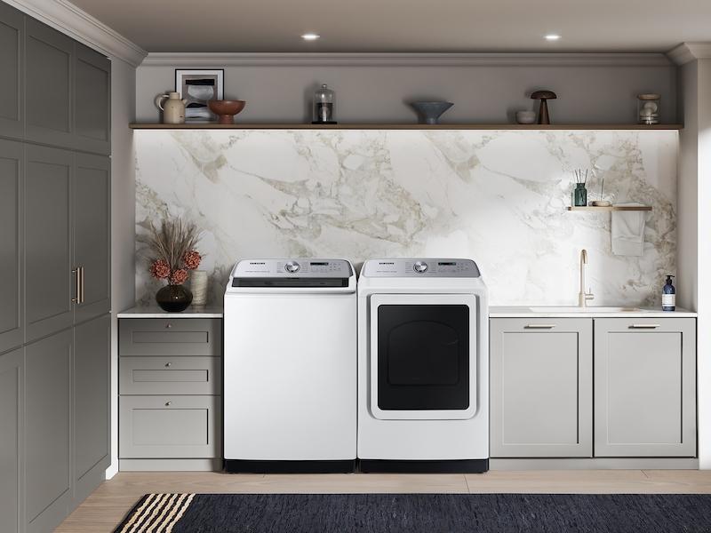 Samsung 5.4 cu. ft. Extra-Large Capacity Smart Top Load Washer with ActiveWave™ Agitator and Super Speed Wash in White