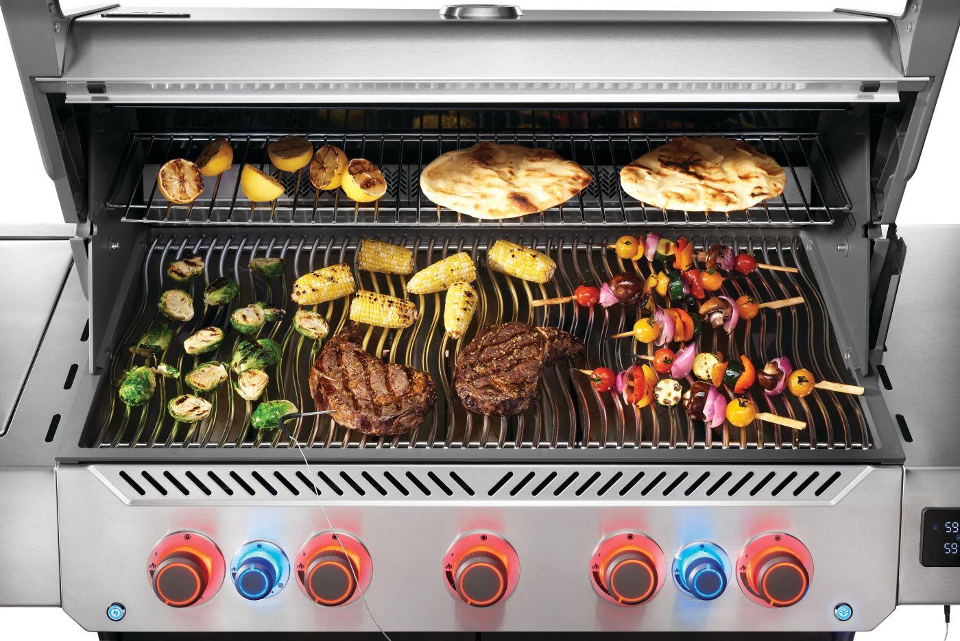 Napoleon Bbq P665VXRSIBNSS Prestige 665 Connected RSIB with Infrared Side and Rear Burner , Natural Gas, Stainless Steel