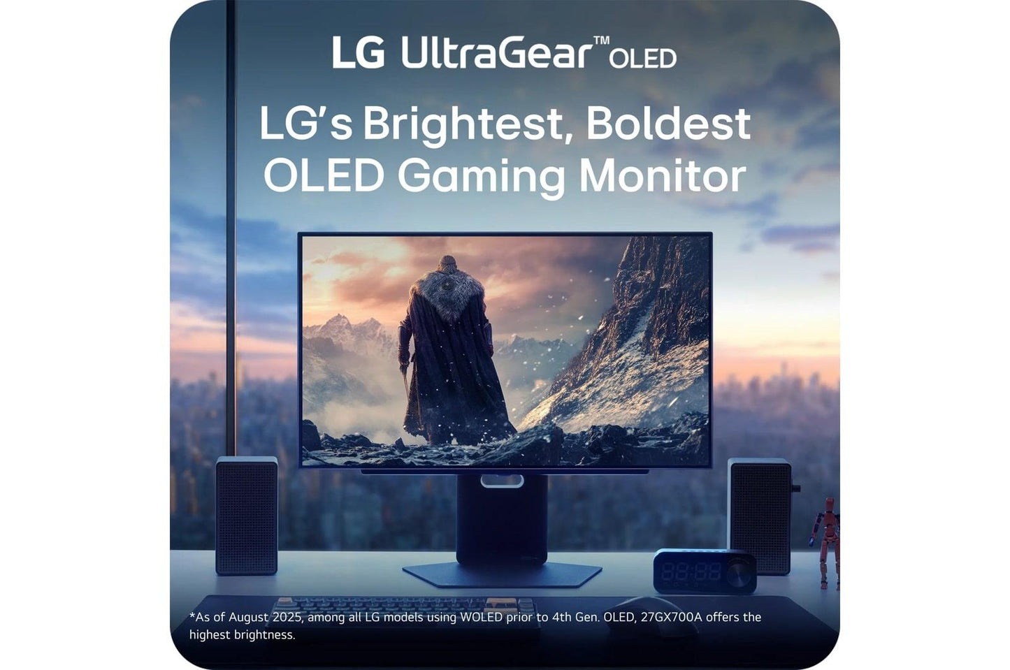 Lg 27GX700AB 27 Inch UltraGear™ OLED QHD 280Hz 0.03ms G-Sync® Compatible Gaming Monitor