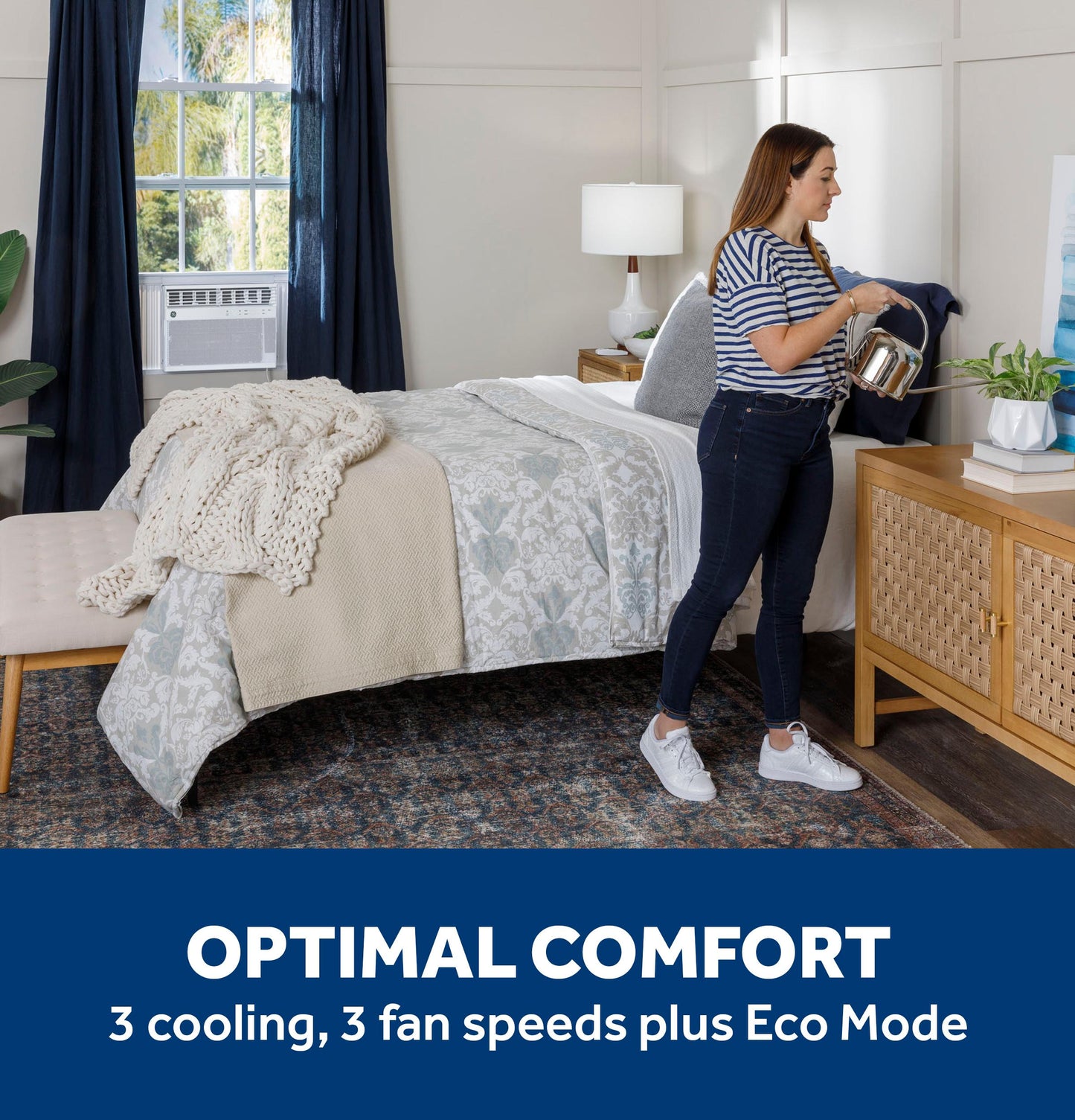 AWCS12WWA GE® 12,000 BTU Smart Electronic Window Air Conditioner for Large Rooms up to 550 sq. ft.