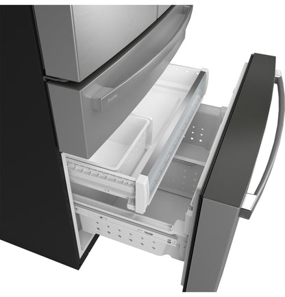 PJD23BYWFS GE Profile™ ENERGY STAR® 23.3 Cu. Ft. Smart Counter-Depth Fingerprint Resistant 4-Door French-Door Refrigerator with Door In Door
